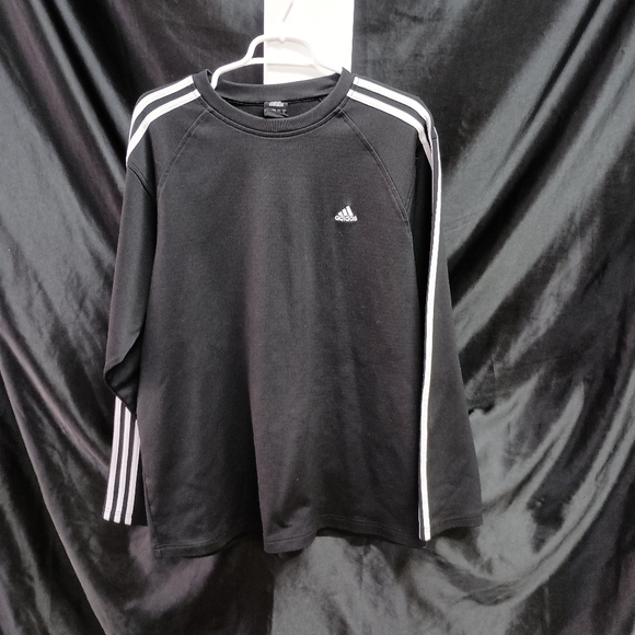 Adidas Black Crewneck with White Accents - Picture 9 of 12